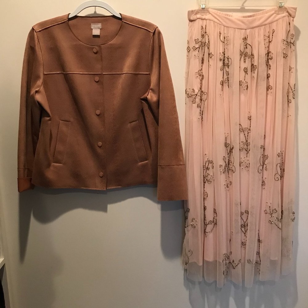 Brand New Sundance Dressy Skirt, Chico's Top and Jacket
